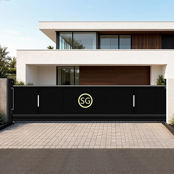 Cantilever Sliding Gate Modern Luxury Villa Design (1)